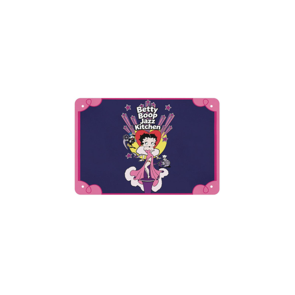 Betty Boop Jazz Kitchen 12 x 8 in Metal Tin Sign
