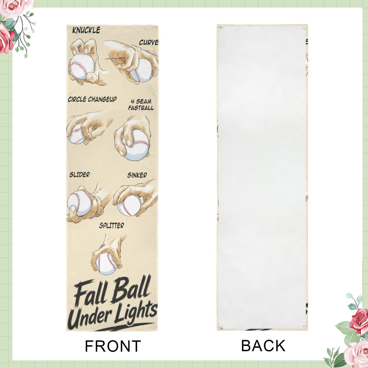 Fall Ball Under Lights 12 x 40 in Polyester Peach Skin Tapestry