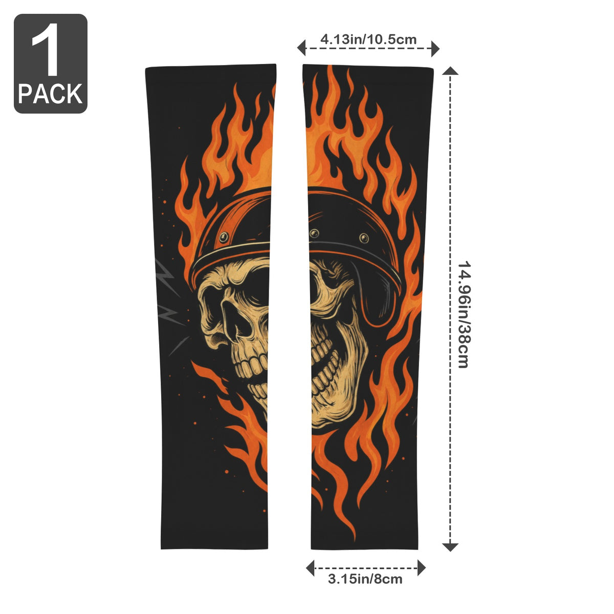 Pumpkin Moon Ribbon Arm Sleeves 38cm (1-Pack) (QUE)