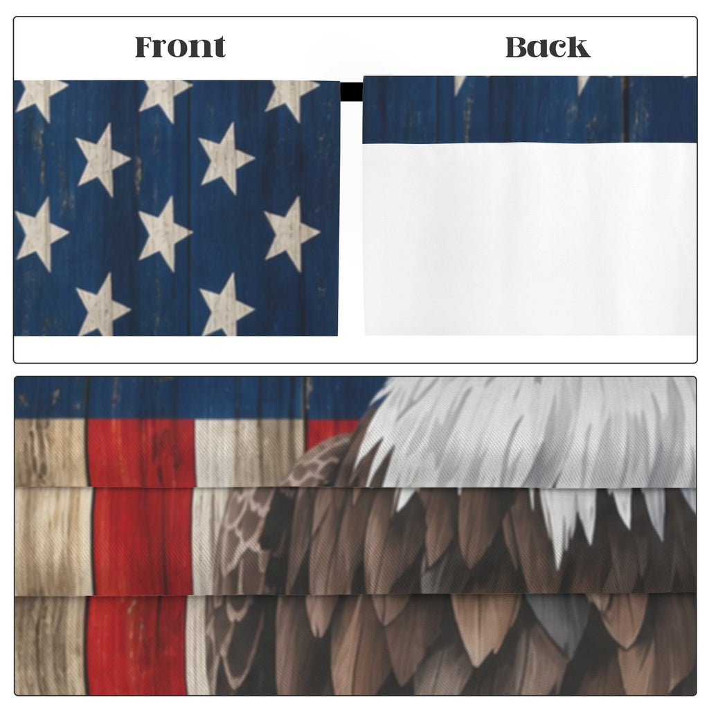 Community Parade of Flags 52 x 84 in Window Curtain Set
