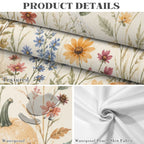 Wildflower 178cm x 140cm Rectangular Tablecloth 70x55inch (QUE)