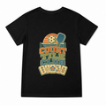 Women's Court Tile Club Graphic T-Shirt on a black T-shirt.