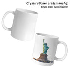 Statue Harbor Dawn 11 oz White Ceramic Mug