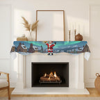 Aurora Chimneys — 200cm x 43.1cm Fireplace Cloth (QUE)