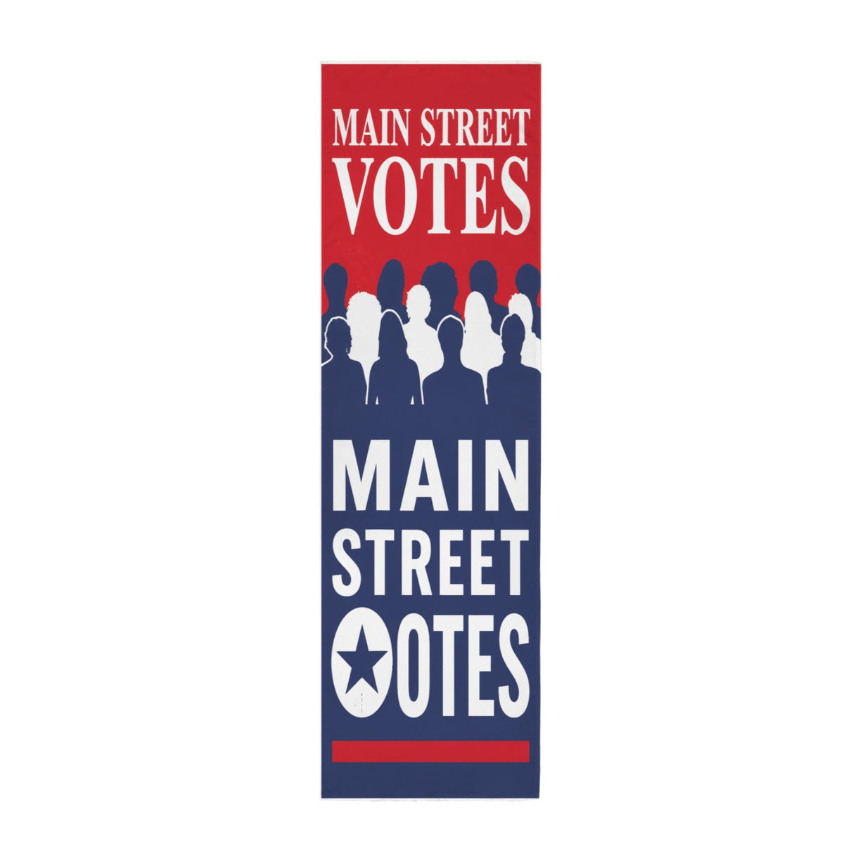 Main Street Votes 12 x 40 in Polyester Peach Skin Tapestry
