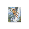 Tarzan Waterfall Swing Frame Canvas Print 8"x10"