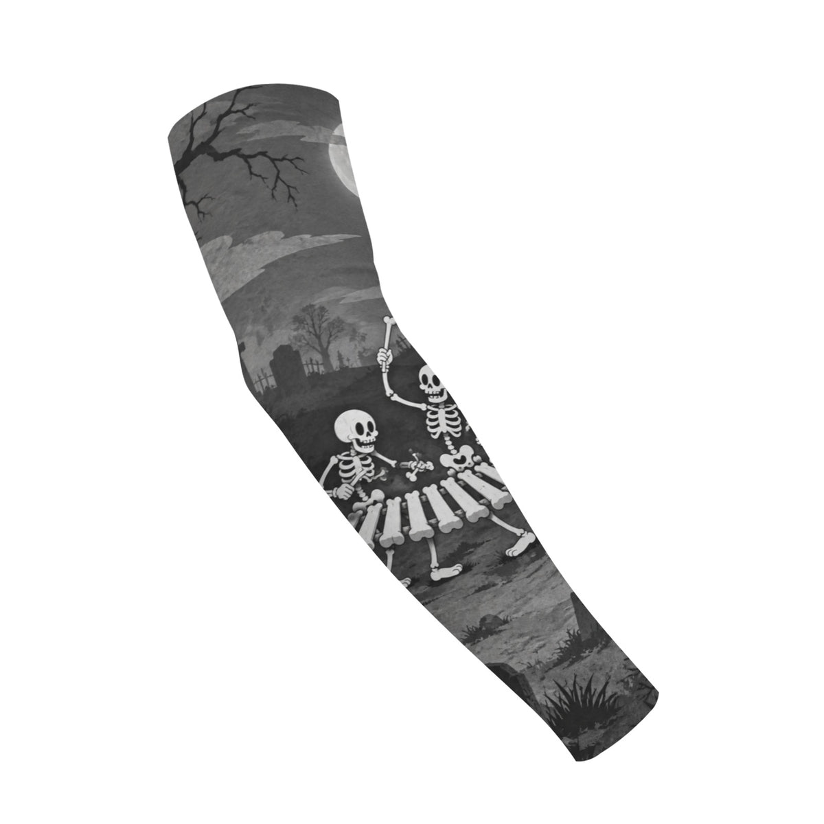 Skeleton Dance Bone Xylophone Arm Sleeves 38cm (1-Pack) (QUE)