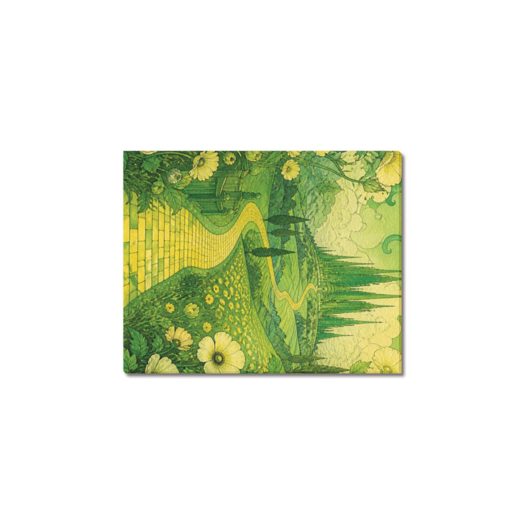 Denslow Emerald Road Frame Canvas Print 8"x10"