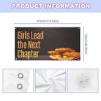 Girls Lead the Next Chapter 47 x 24 in Festival Banner