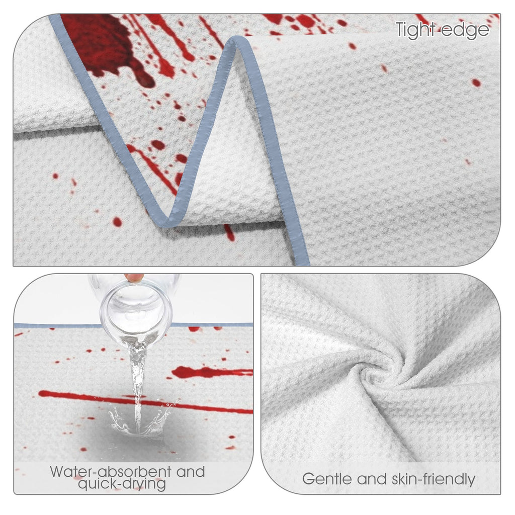 Dracula Ivy Window 29"x58" (QUE) Waffle Weave Bath Towel