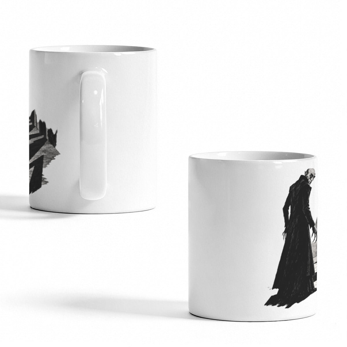 Orlok Clock Courtyard 11 oz White Ceramic Mug