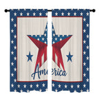 America Script Vote 52 x 84 in Window Curtain Set