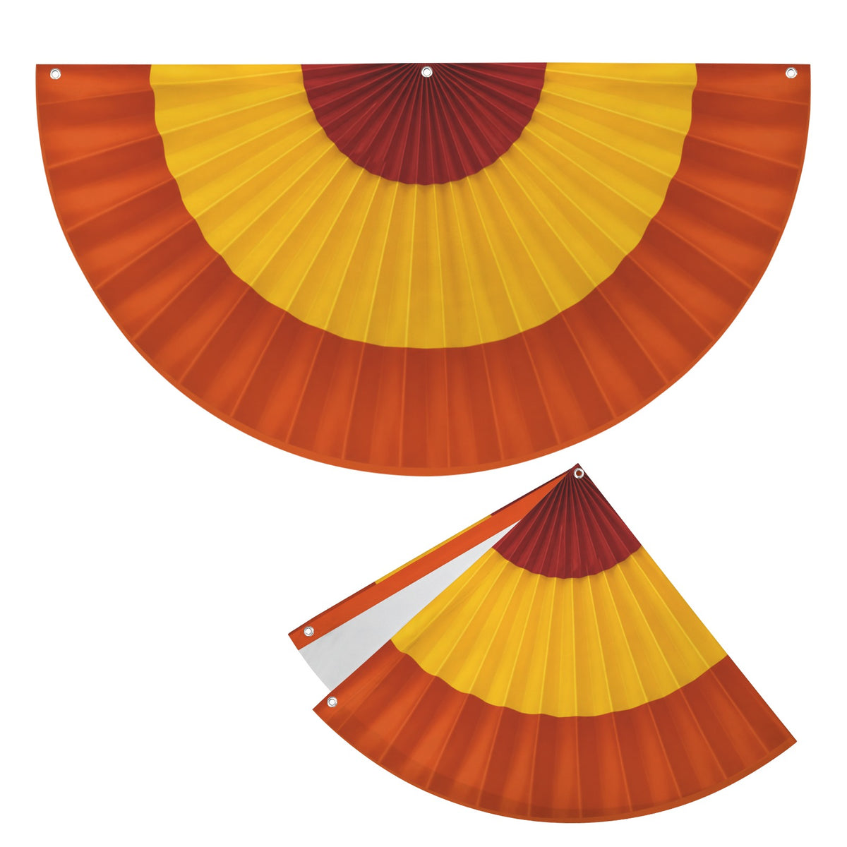Rust Yellow Autumn 36 x 18 in Semi Circle Flag