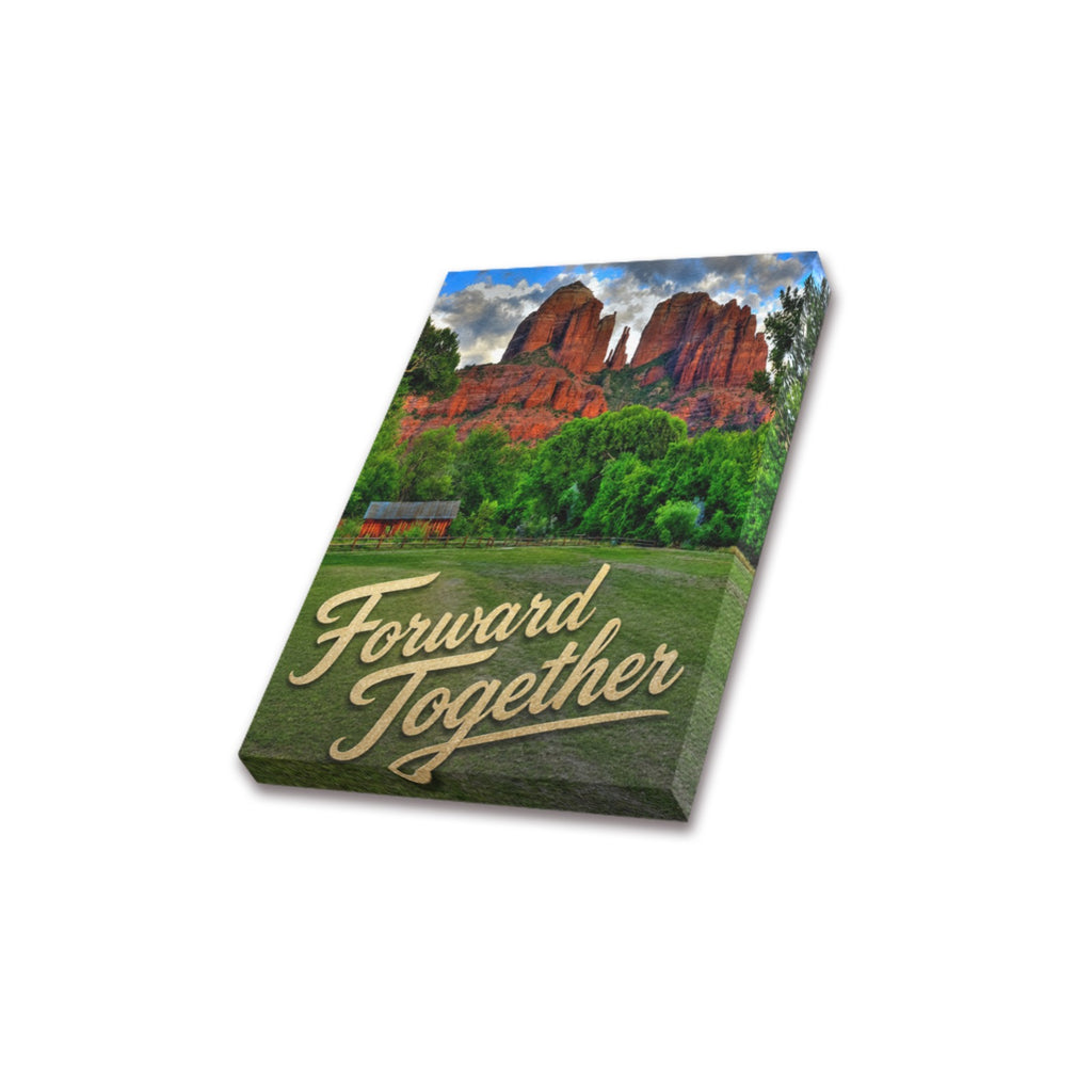 Forward Together Red Rock Valley Frame Canvas Print 8"x10"