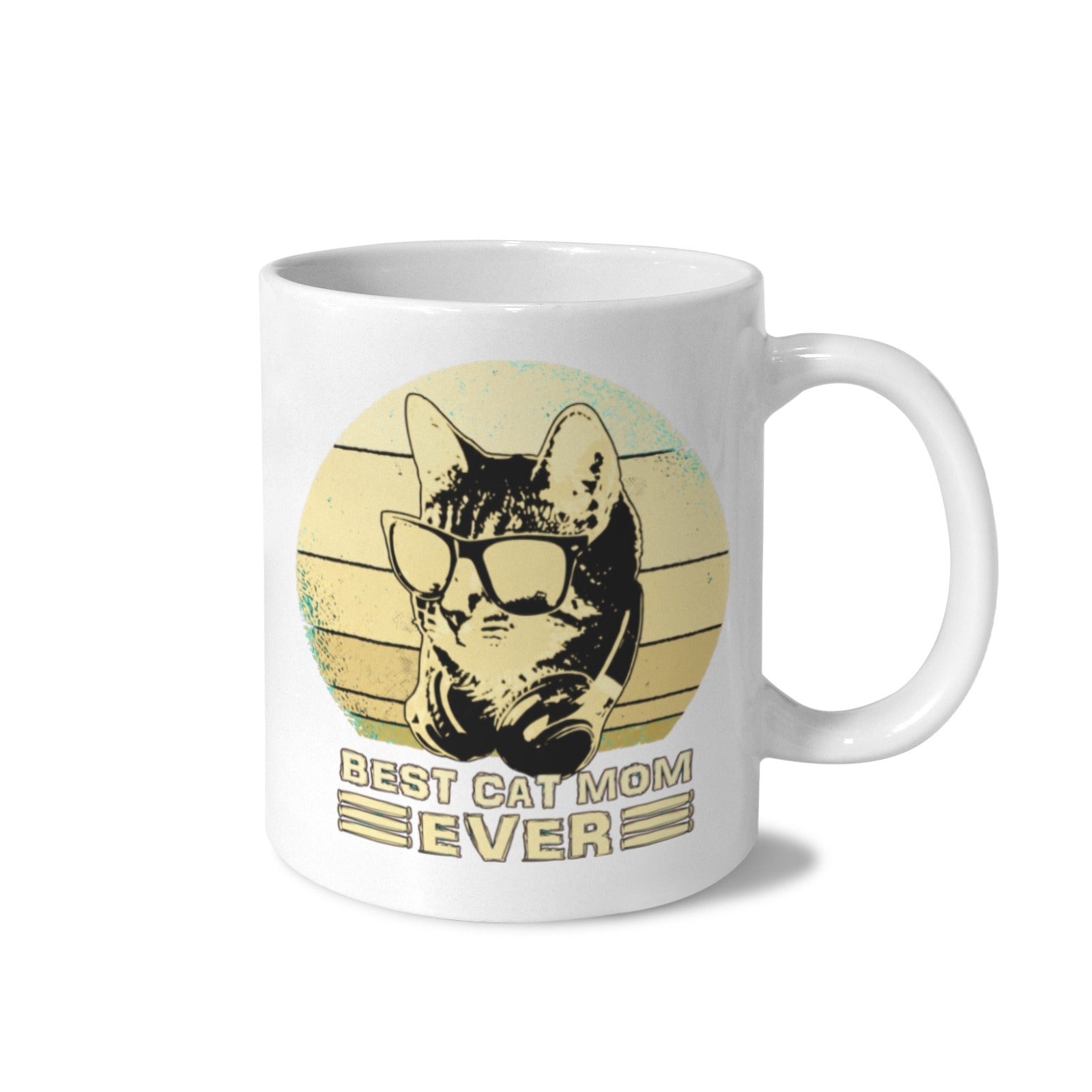 Best Cat Mom Ever 11 oz White Ceramic Mug