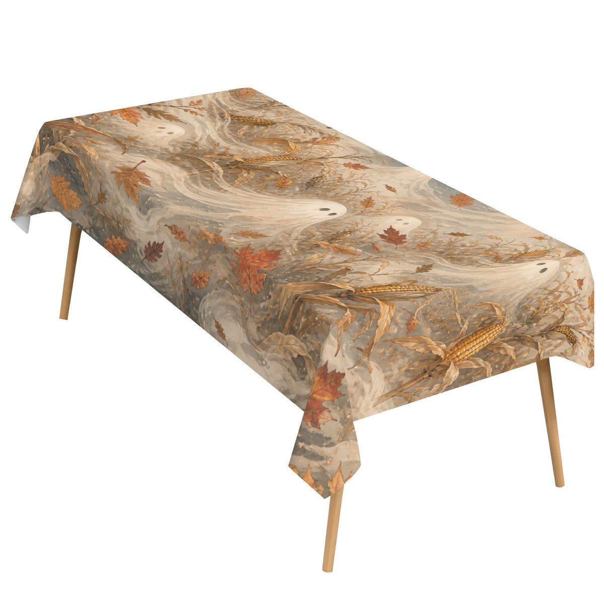 Cornfield Ghosts 178cm x 140cm Rectangular Tablecloth 70x55inch (QUE)