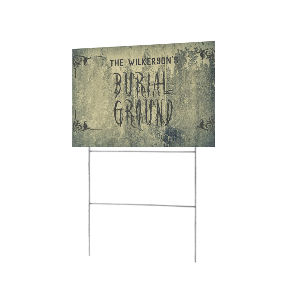 Wilkerson Burial Ground 12 x 9 in House Sign