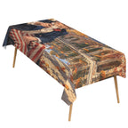 Uncle Sam Court 178cm x 140cm Rectangular Tablecloth 70x55inch (QUE)