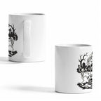 1929 Skeleton Bone Carousel 11 oz White Ceramic Mug