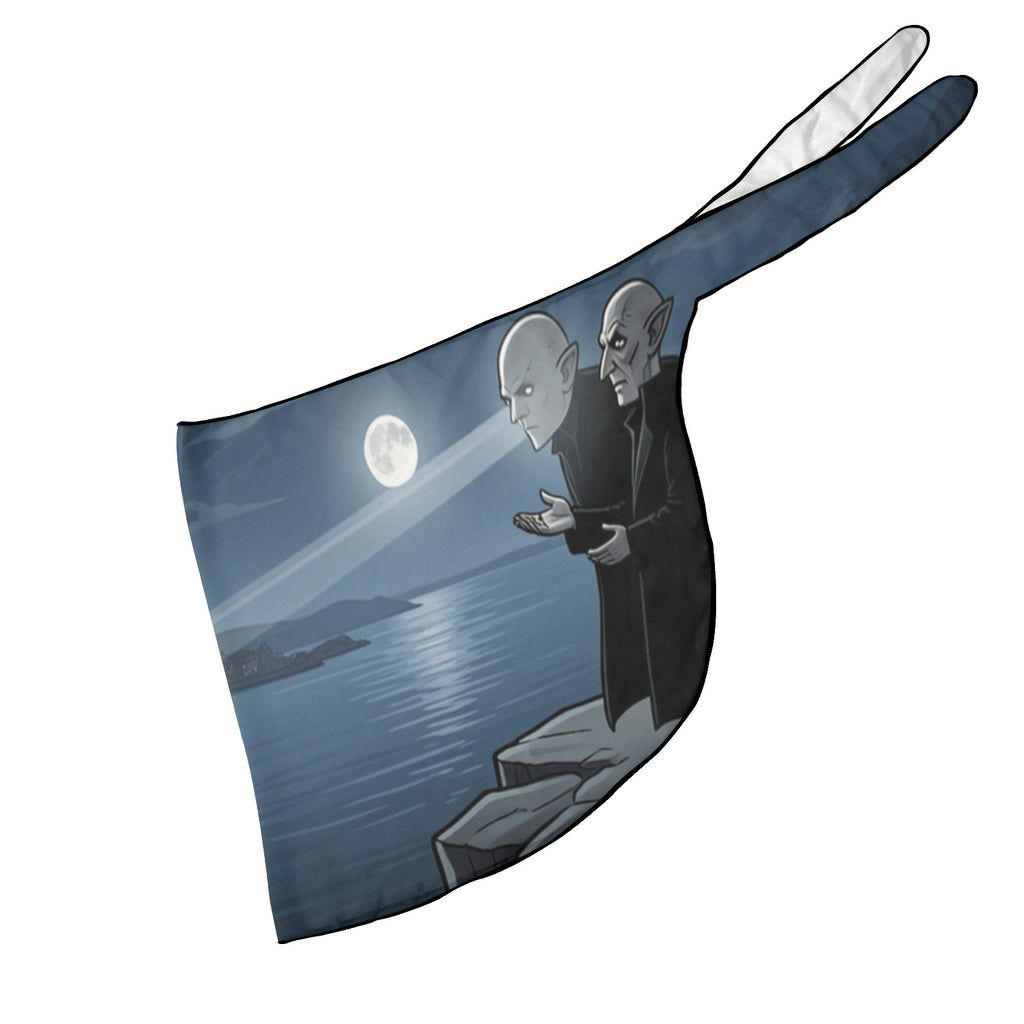 Orlok Moonlit Harbor Clock Beach Sarong Wrap (QUE)