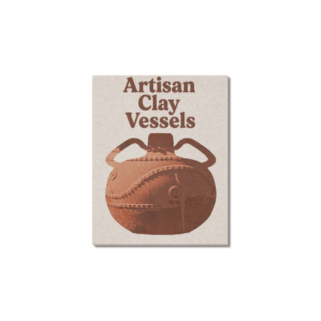 Artisan Clay Vessels Frame Canvas Print 8"x10"