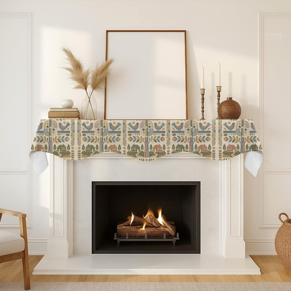 Tinsel & Mirror Starburst 200cm x 43.1cm Fireplace Cloth (QUE)