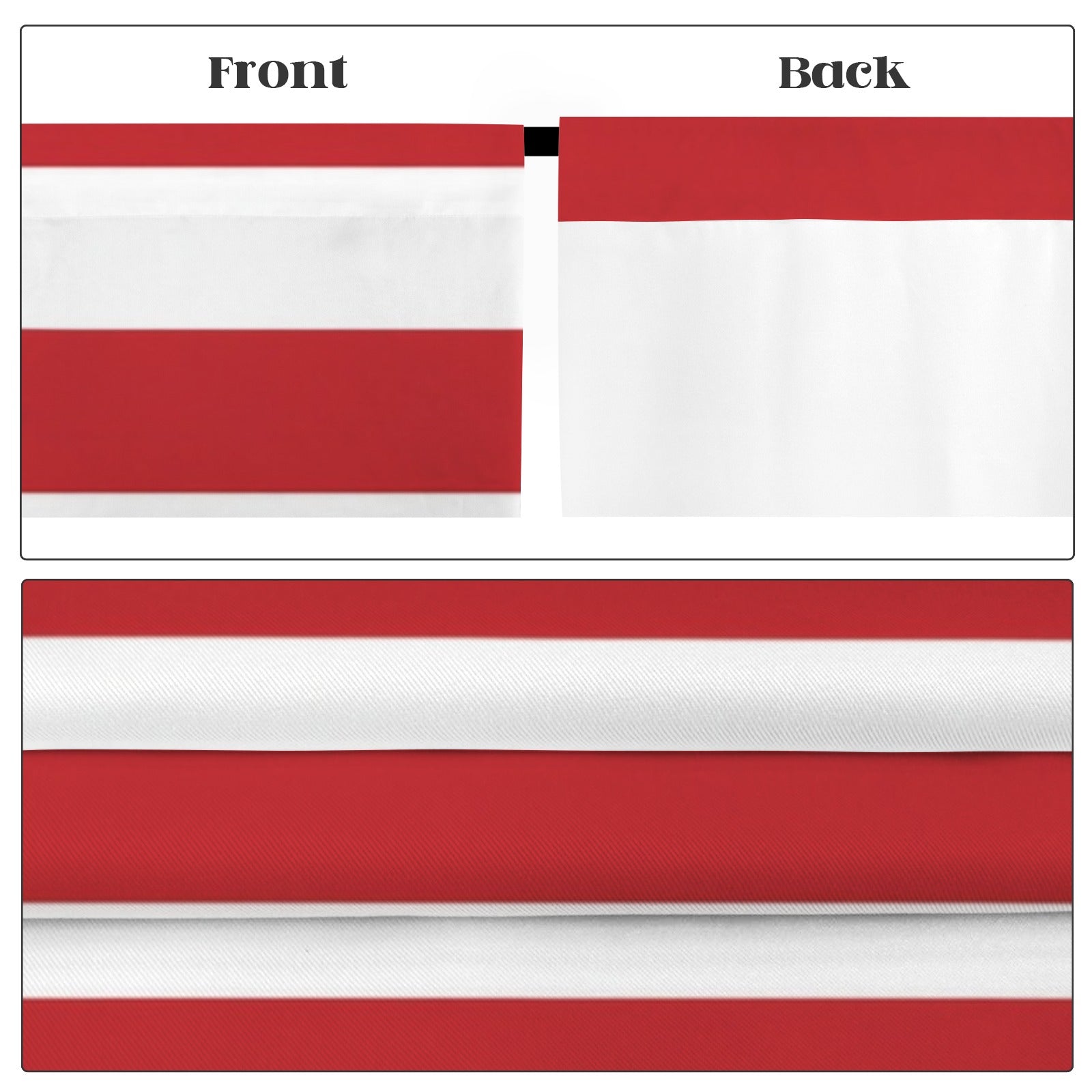 Accessible Ballot Stripes 52 x 84 in Window Curtain Set