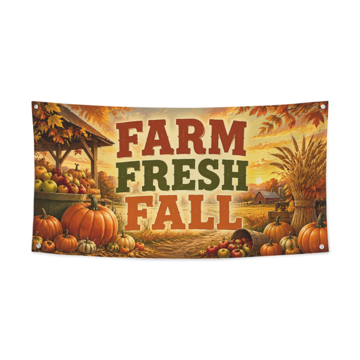 Farm Fresh Fall 47 x 24 in Festival Banner