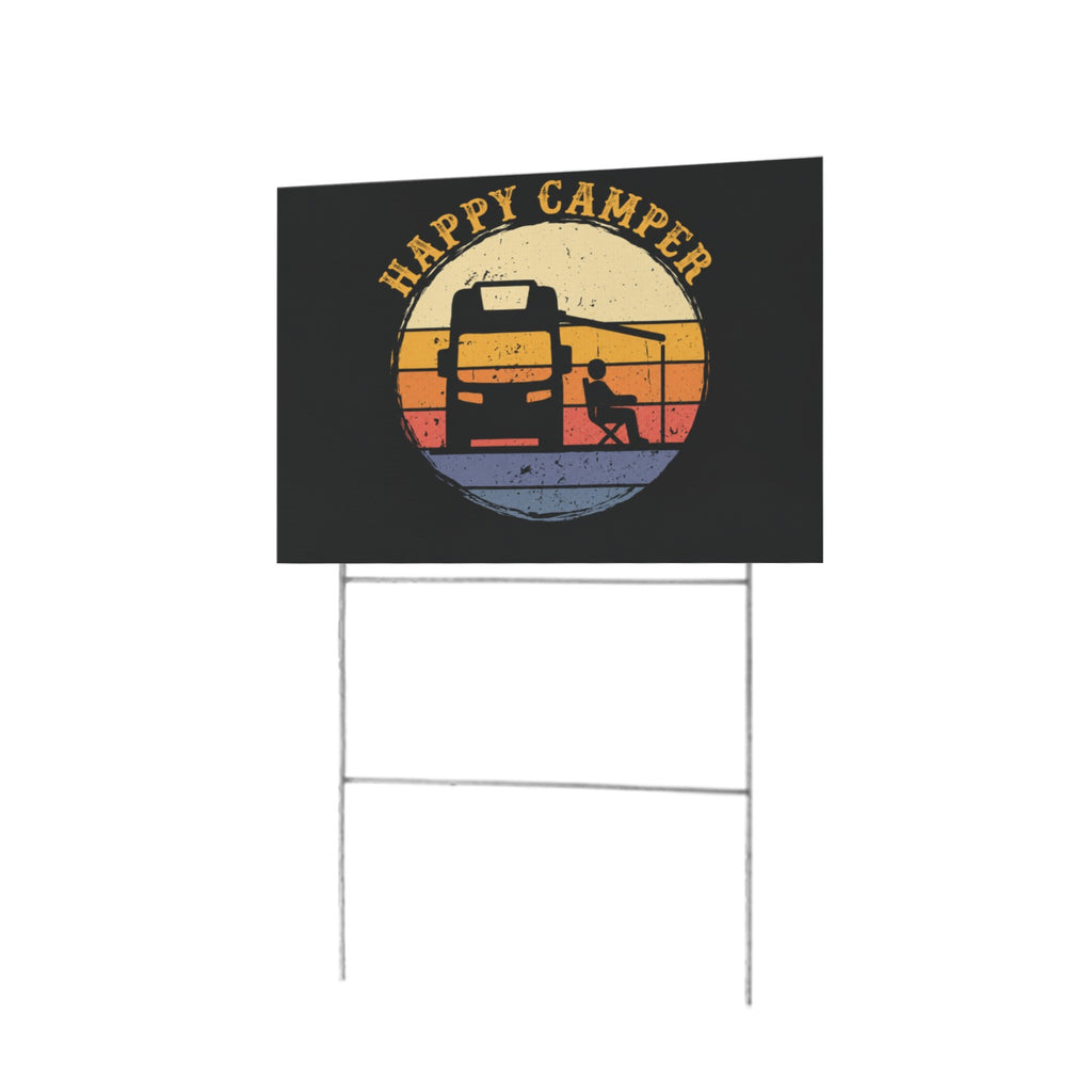 Happy Camper 12 x 9 in House Sign