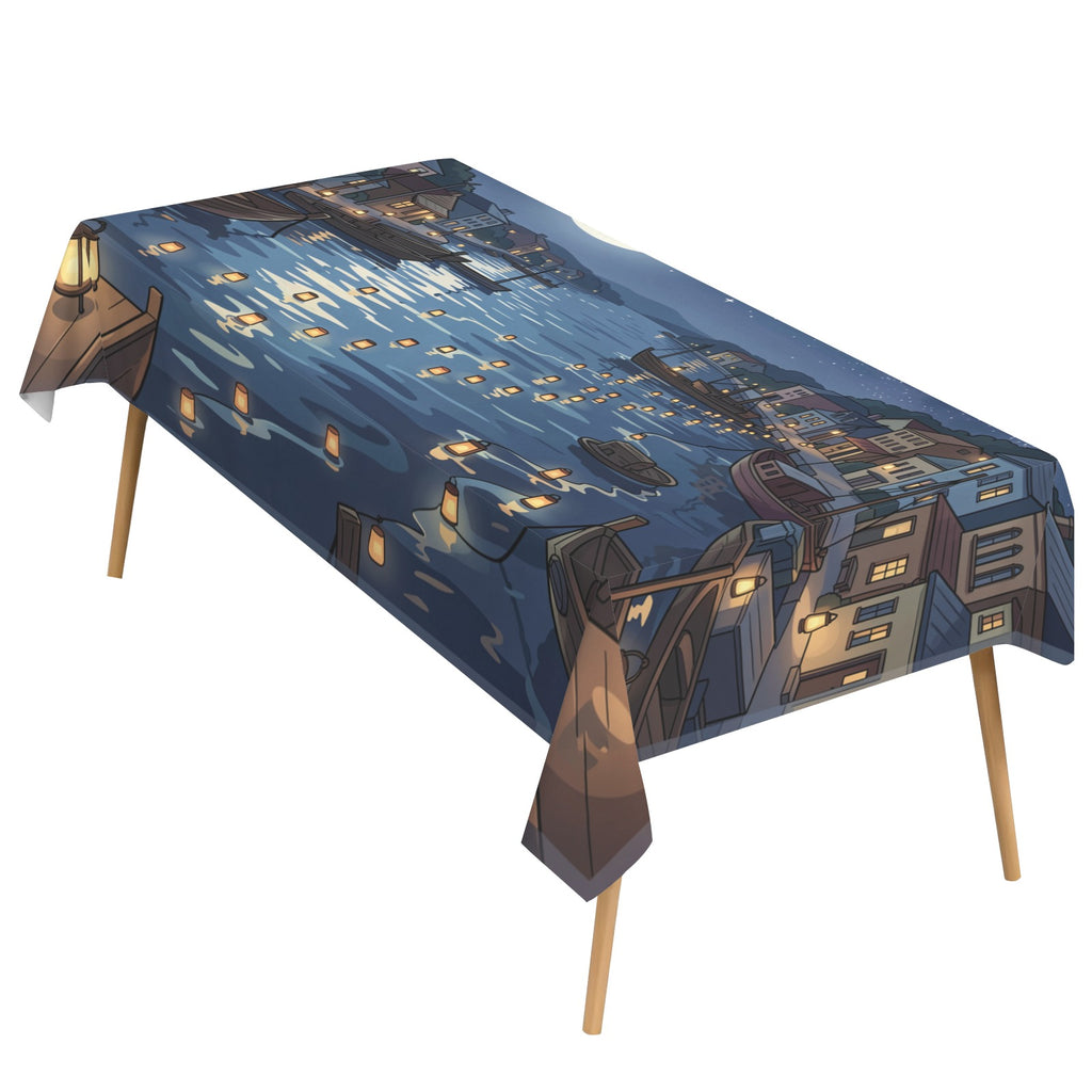 Oswald Moon Harbor 178cm x 140cm Rectangular Tablecloth 70x55inch (QUE)