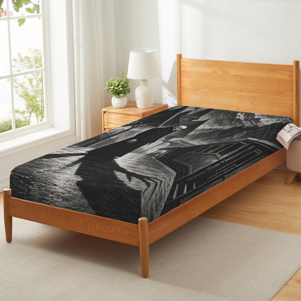 Orlok Mountain Station Fitted Sheet 39x75x13inch (QUE)