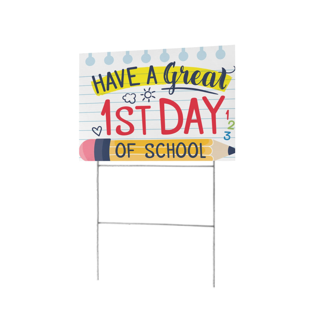 Back-to-School Pencil Parade 12 x 9 in House Sign