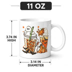 Pumpkin Spice Ghost 11 oz White Ceramic Mug