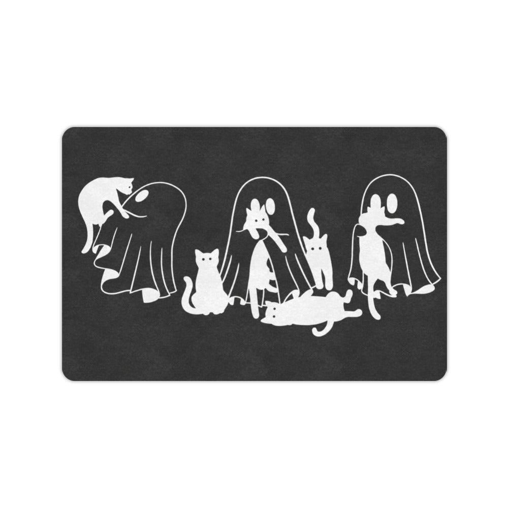 Ghosts and Black Cats Doormat 23.6 x 15.7 in Doormat