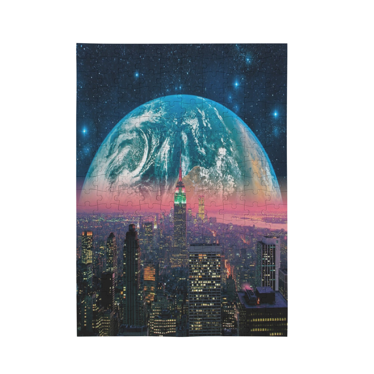 Earthrise Apollo 10 x 13.94 in 200-Piece Wooden Jigsaw Puzzle (QUE)