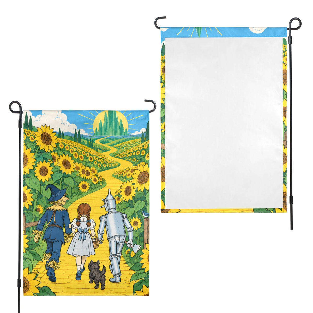 Dorothy Sunflower Road 12 x 18 in Garden Flag