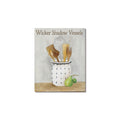 Wicker Shadow Vessels Frame Canvas Print 8"x10"
