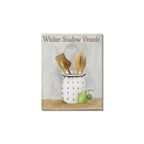 Wicker Shadow Vessels Frame Canvas Print 8"x10"