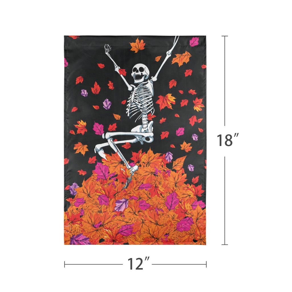 Autumn Rain Boots 12 x 18 in Garden Flag