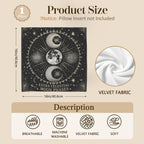 Extra Celestial Moon Phases 16 x 16 in Envelope Pillow Case