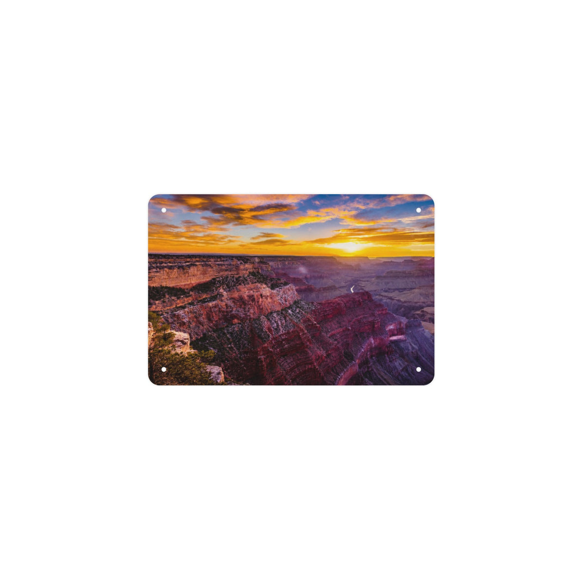 Grand Canyon Sunset 12 x 8 in Metal Tin Sign