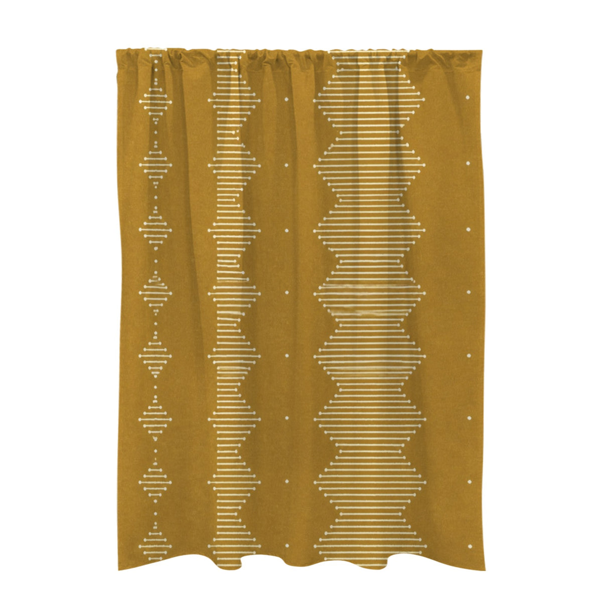 earthy Brown Layered Rooms 51 x 72 in Door Curtain (QUE)