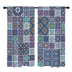 Mediterranean mosaic tile 52 x 84 in Window Curtain Set