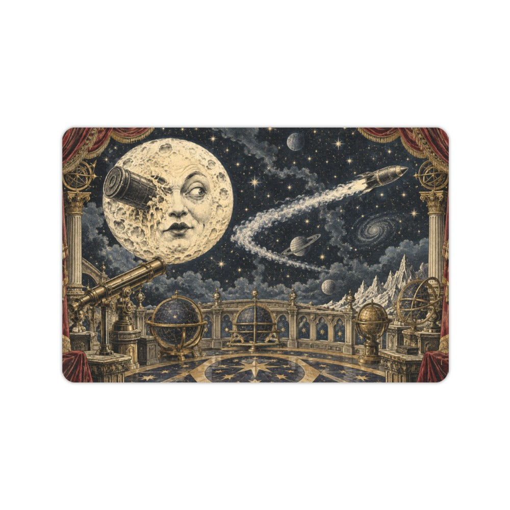 Moon Face Rocket Observatory 23.6 x 15.7 in Doormat