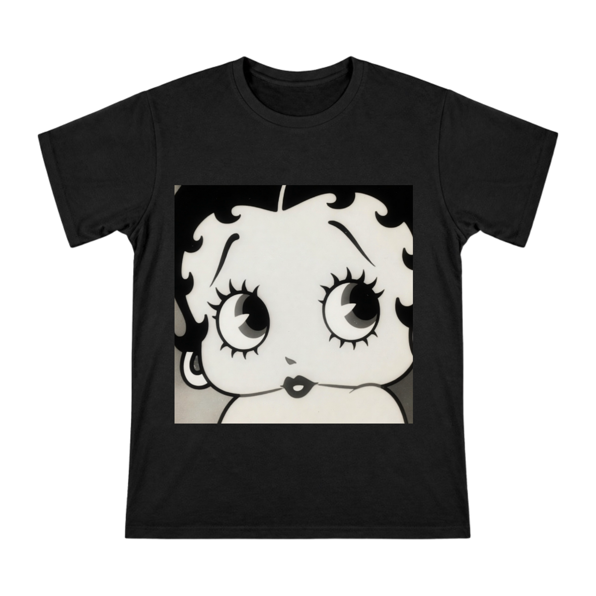 Betty Boop Retro Cartoon Face Men's Custom T-Shirt front [ai-pod:24bfec5d485e40b13556d109401da87e]