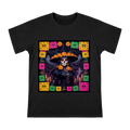 Gothic Sugar Skull Witch Day of the Dead Print Men's Short Sleeve Cotton T-Shirt front [ai-pod:359fbbe10152b144295cd391e9aee519]
