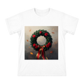 Deep Green Pine Branch and Red Rose Memorial Wreath Men's Short Sleeve T-Shirt front [ai-pod:60e9ba23a2443fb1b728aa1dc869acf8]