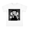 Retro Jazz Diva with Poodle Men's Custom Short Sleeve T-Shirt front [ai-pod:20997c7e50c9410560bcfdd7d042466c]