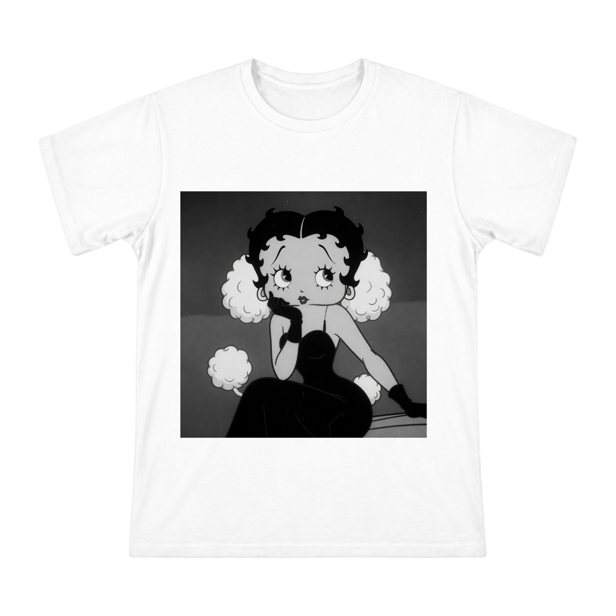 Retro Jazz Diva with Poodle Men's Custom Short Sleeve T-Shirt front [ai-pod:20997c7e50c9410560bcfdd7d042466c]