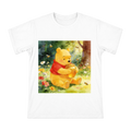 Winnie the Pooh Honey Watercolor Illustration Men's Premium Cotton T-Shirt front [ai-pod:6dd76a6c7150f3e464090fa406b848c4]